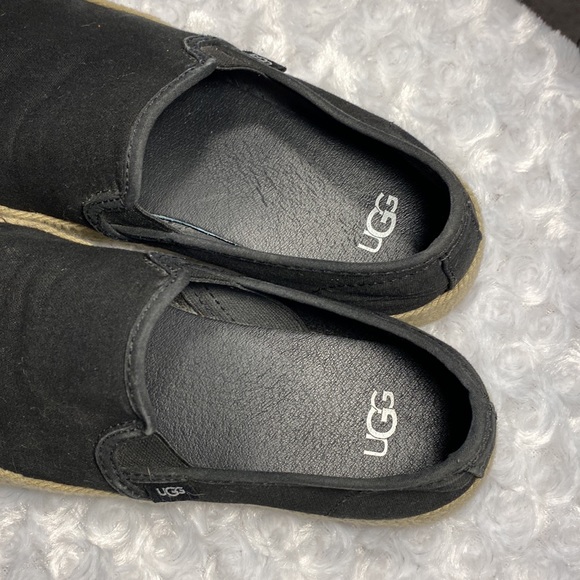 UGG slip on espadrilles black size 7 - Picture 6 of 9
